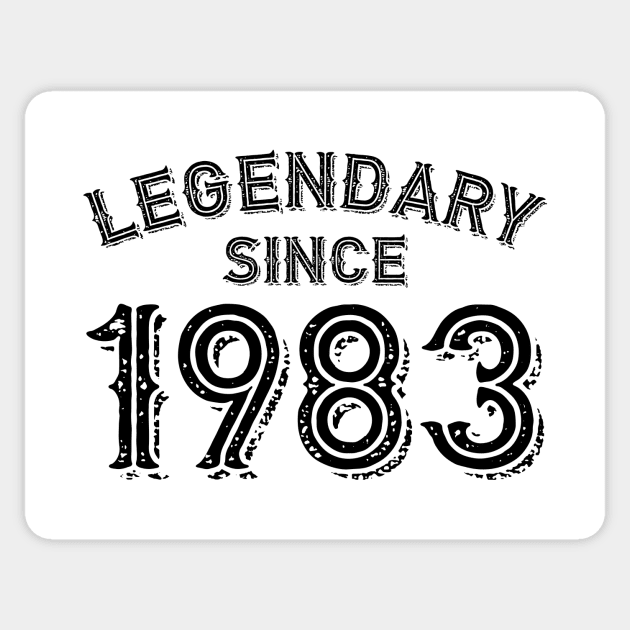 Legendary Since 1983 Sticker by colorsplash